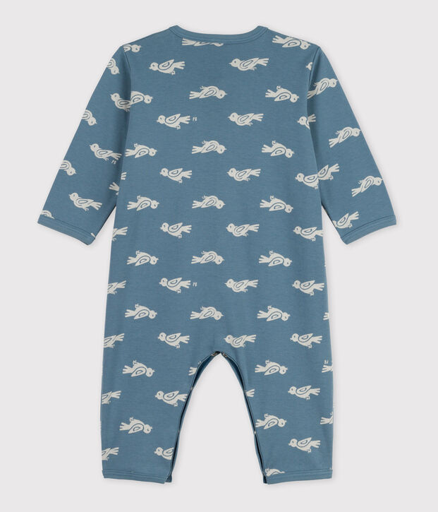 Babies' Footless Sleepsuit blue/white