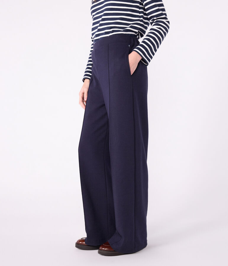 Women's cotton trousers blue