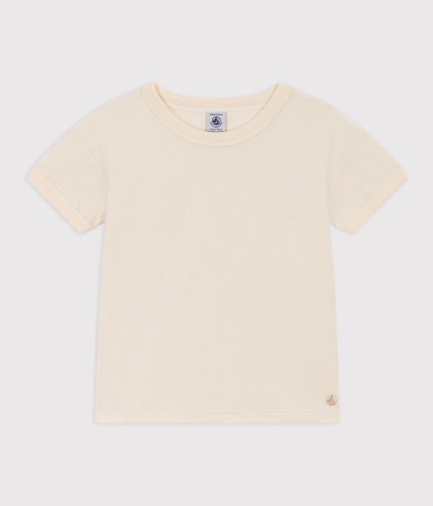 Children's Unisex Terry T-Shirt Ecru