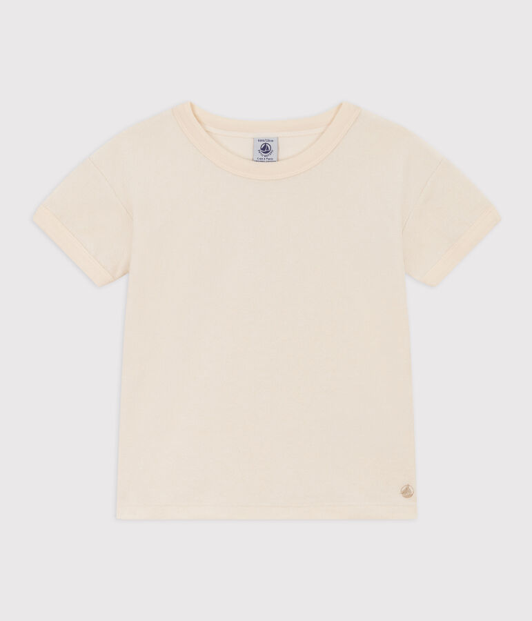 Children's Unisex Terry T-Shirt Ecru