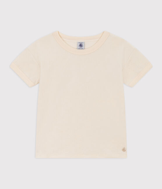 Children's Unisex Terry T-Shirt AVALANCHE Ecru