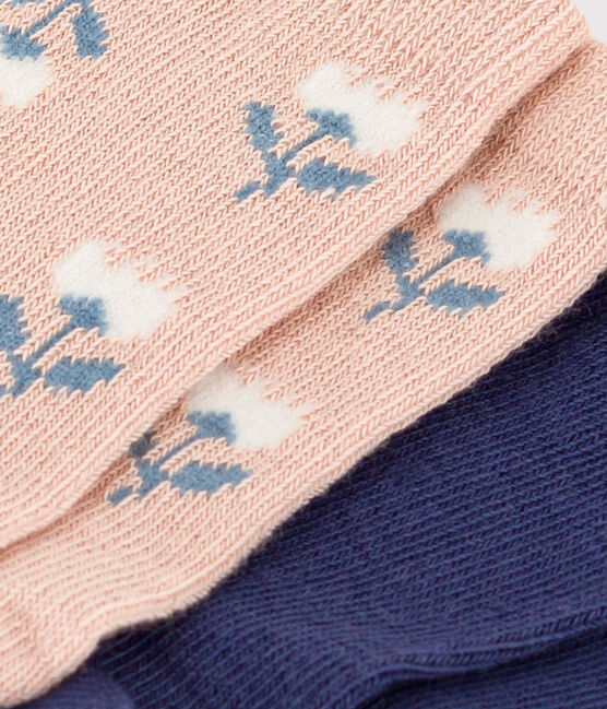 Babies' Floral Cotton Jersey Socks - 2-Pack variante 1