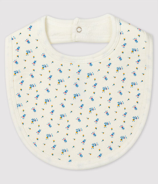 Ribbed Baby Bib MARSHMALLOW white/GRIS grey