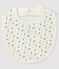 Ribbed Baby Bib MARSHMALLOW white/GRIS grey