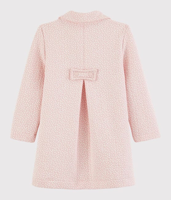 Girls' Quilted Tube Knit Coat MINOIS pink