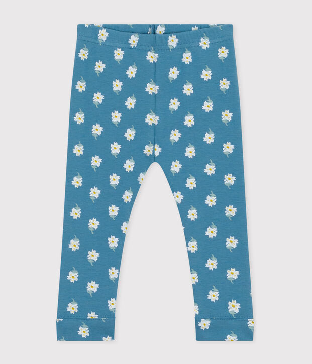 Babies' Patterned Cotton Leggings blue/multicolor