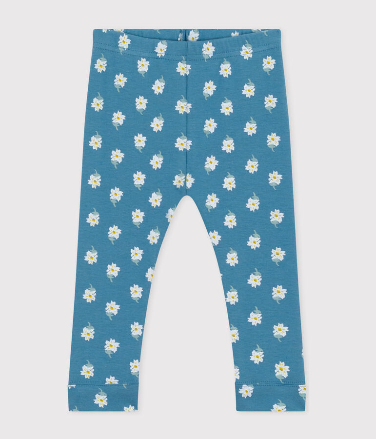 Babies' Patterned Cotton Leggings blue/multicolor