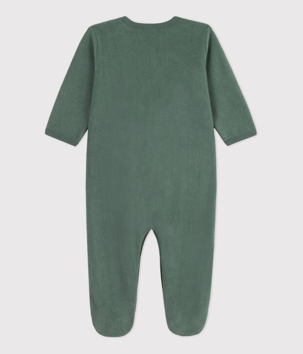 Babies' Terry Sleepsuit green