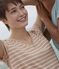 Women's Straight V-Neck Cotton T-Shirt VINTAGE /AVALANCHE