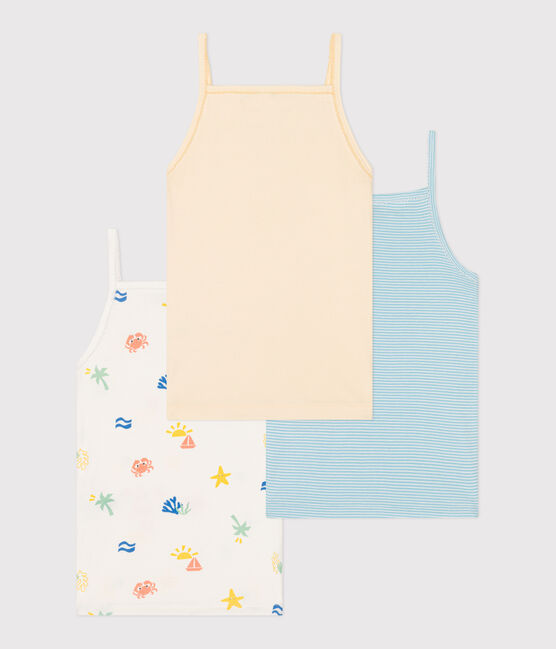 Children's printed cotton tank tops - 3-pack variante 1