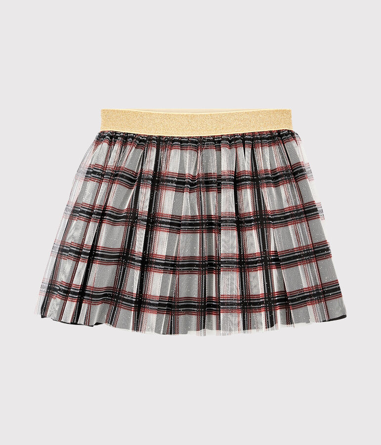 Girls' Tulle Skirt MARSHMALLOW white/MULTICO white