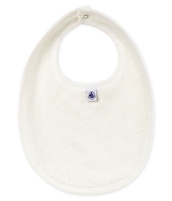 Baby boys' printed bib MARSHMALLOW white/MULTICO white