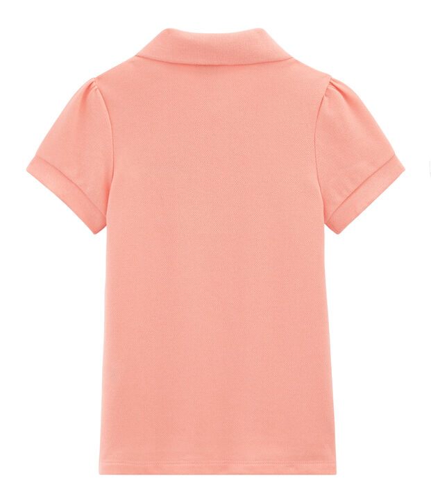 Girls' Short-sleeved Polo Shirt pink