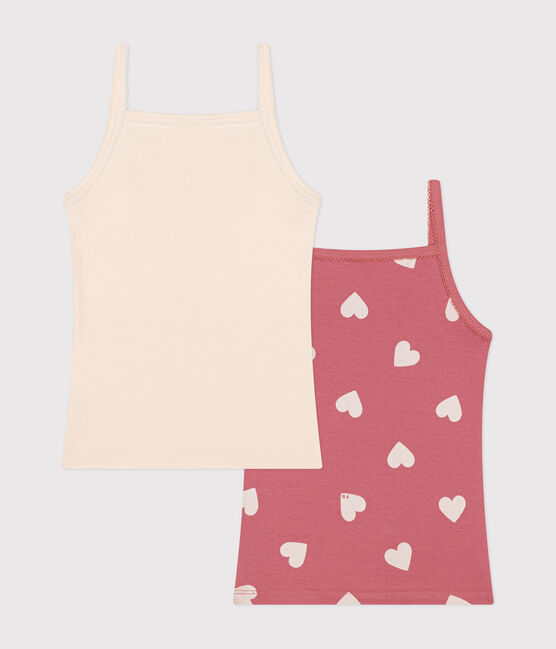 Children's cotton vests with fine straps - 2-Pack variante 1