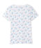 Girl's printed T-shirt ECUME white/BLEU blue/MULTICO