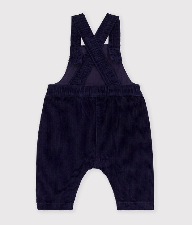 Babies' long-leg dungarees in plain corduroy SOIR