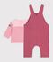 Babies' cotton gift set: T-shirt and dungarees multicolor