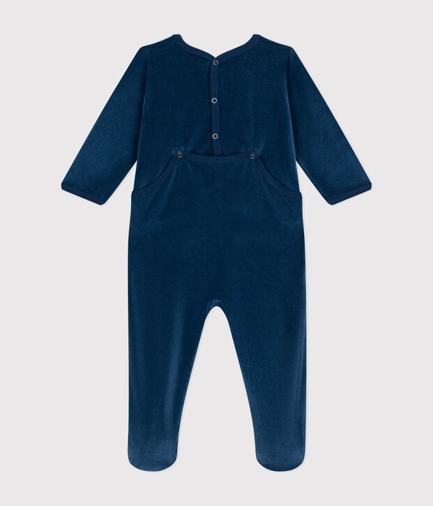 Dors bien en velours b&eacute;b&eacute; blue