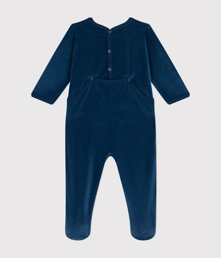 Dors bien en velours b&eacute;b&eacute; blue