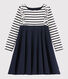 Girl's Long-sleeved Cotton Dress