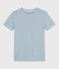 Women's Iconic Organic Cotton Round Neck T-Shirt ROVER blue/MARSHMALLOW white