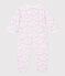 Babies' floral-print velour pyjama suit MARSHMALLOW white/MULTICO white