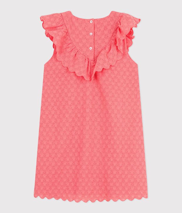Children's short-sleeved heart-patterned cotton dress FLAMAND