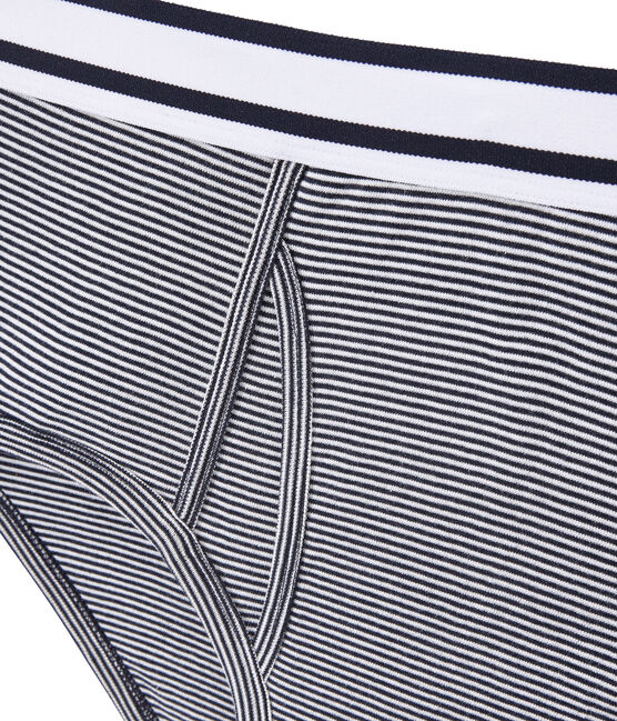 men's milleraie striped briefs SMOKING blue/MARSHMALLOW white