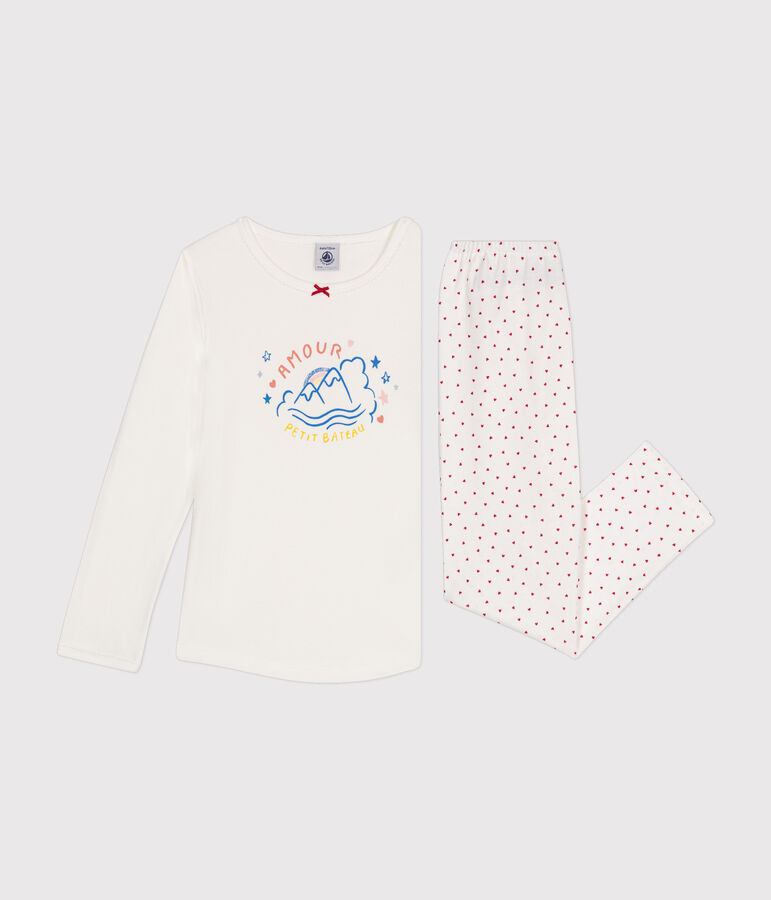 Children's Cotton Pyjamas white/multicolor