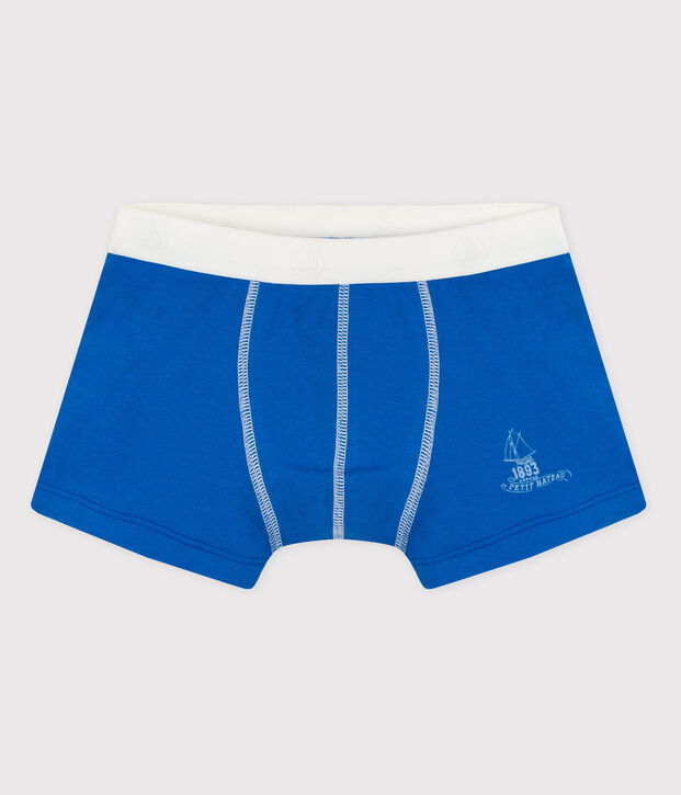 Boys' Cotton Boxer Shorts blue