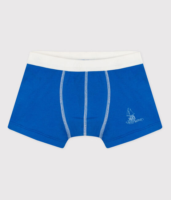 Boys' Cotton Boxer Shorts RUISSEAU blue