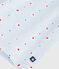 Children's cotton blouse in printed cotton poplin. FRAICHEUR blue/MULTICO white