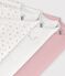 Pack of babies' long-sleeved printed cotton wrapover bodies multicolor