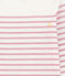 Girl's T-shirt with long sleeves MARSHMALLOW white/BABYLONE pink