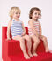 Babies' sleeveless stripy cotton bodysuits - 2-Pack variante 1