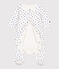 Heart Patterned Tube Knit Bodyjama MARSHMALLOW white/NEWBLEU
