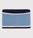 Children's fleece-lined knitted snood