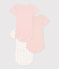 Babies' Mini-Heart Patterned Short-Sleeved Cotton Bodysuits - 3-Pack variante 1