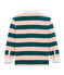 Boys' Rugby Polo Shirt PINEDE green/ROSAKO pink