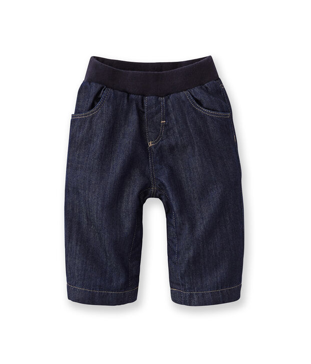 Baby lined denim trousers blue