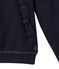 Girl's zippered sweatshirt with hood SMOKING blue