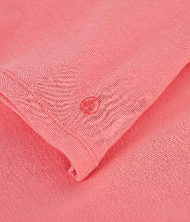 Women's short-sleeved plain cotton T-shirt pink