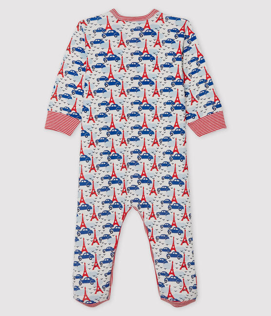 Babies' Ribbed Sleepsuit MARSHMALLOW white/MULTICO white