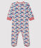 Babies' Ribbed Sleepsuit MARSHMALLOW white/MULTICO white