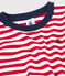 Boys' Short-Sleeved Cotton T-Shirt PEPS red/MARSHMALLOW white