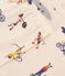 Children's multi-sports print short cotton pyjamas AVALANCHE white/MULTICO