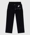 Girls' plain corduroy trousers SMOKING blue