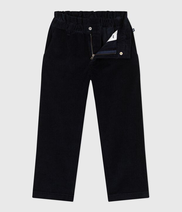 Children's plain corduroy trousers SMOKING