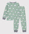 Children's pyjamas in bear-print fleece SAULE /MULTICO