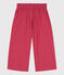 Girls' Cotton Serge Trousers PAPI pink